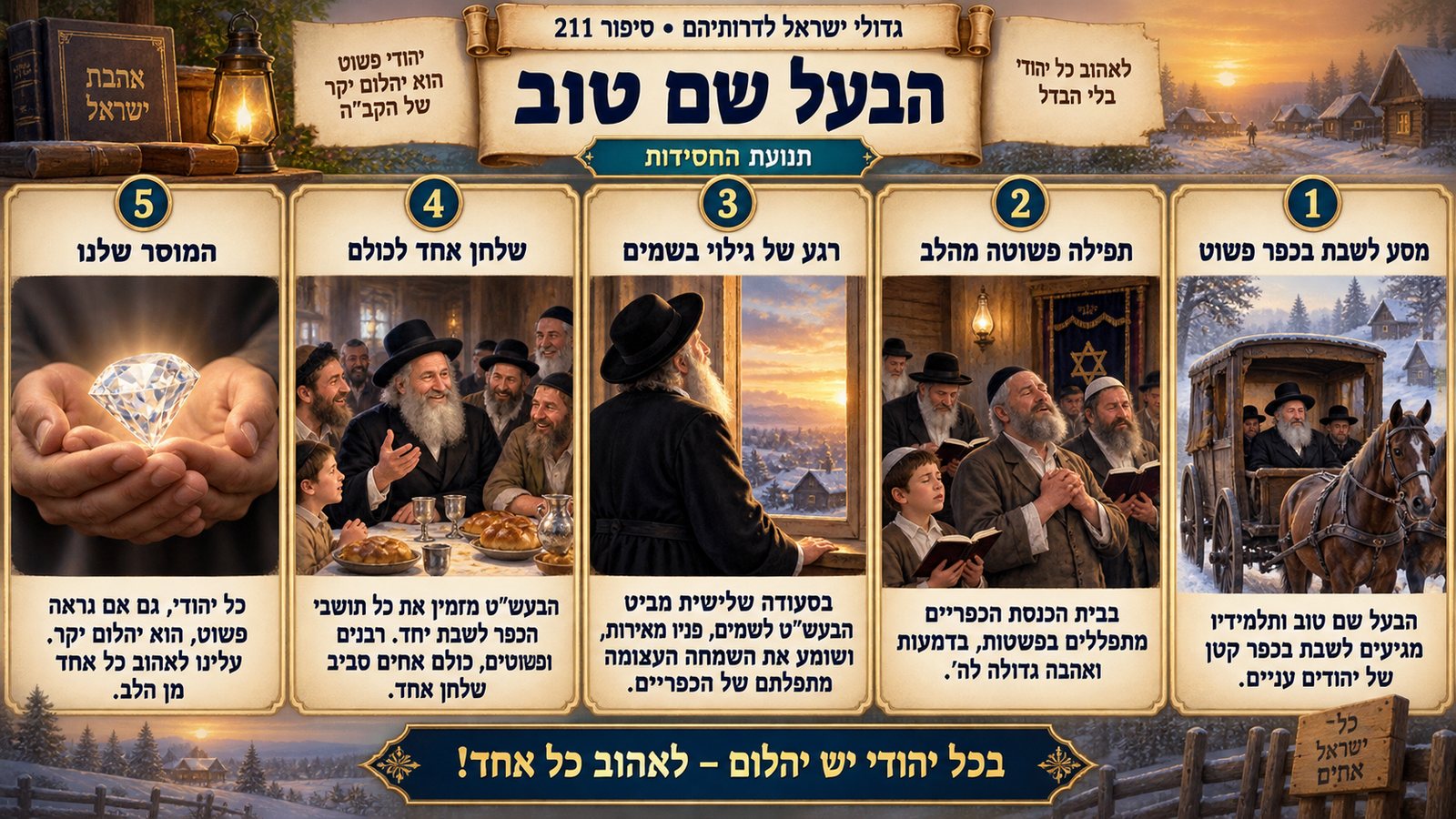 תמונת סיכום — תנועת החסידות: הבעל שם טוב